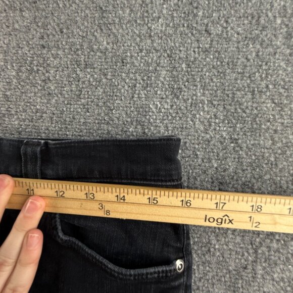 Nudie Jeans Tube Kelly Black Black Cotton Stretch Denim Jeans Adult ACTL 32X32 - Picture 14 of 16